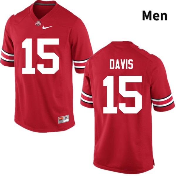 Ohio State Buckeyes Wayne Davis Men's #15 Red Game Stitched College Football Jersey